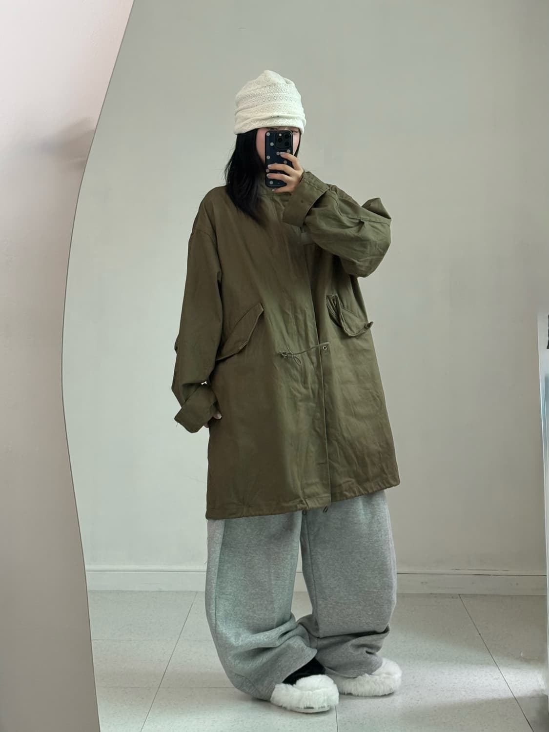 빈티지 카키 야상 자켓 상품이미지6