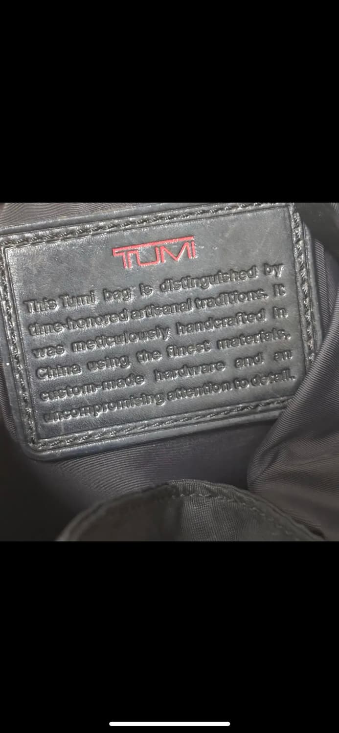 TUMI 투미 블랙 나일론 레더 믹스 백팩 상품이미지5