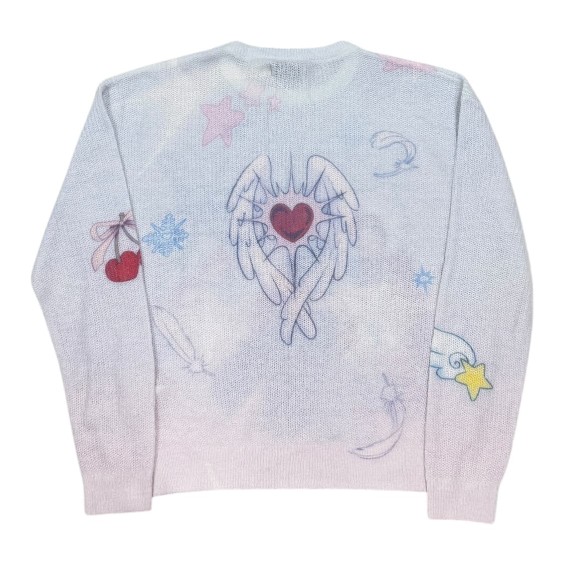 키르시 X 피투 콜라보 헤어리 니트 다크블루 1 상품이미지2