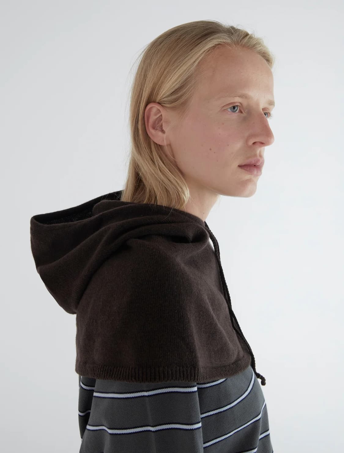 F/ 팔로마울 Lucia 후드 케이프 / 브라운 상품이미지3