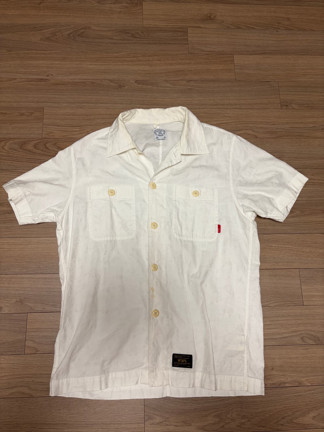 Wtaps(더블탭스) 자가드 카모 화이트 셔츠 (M) 상품이미지1