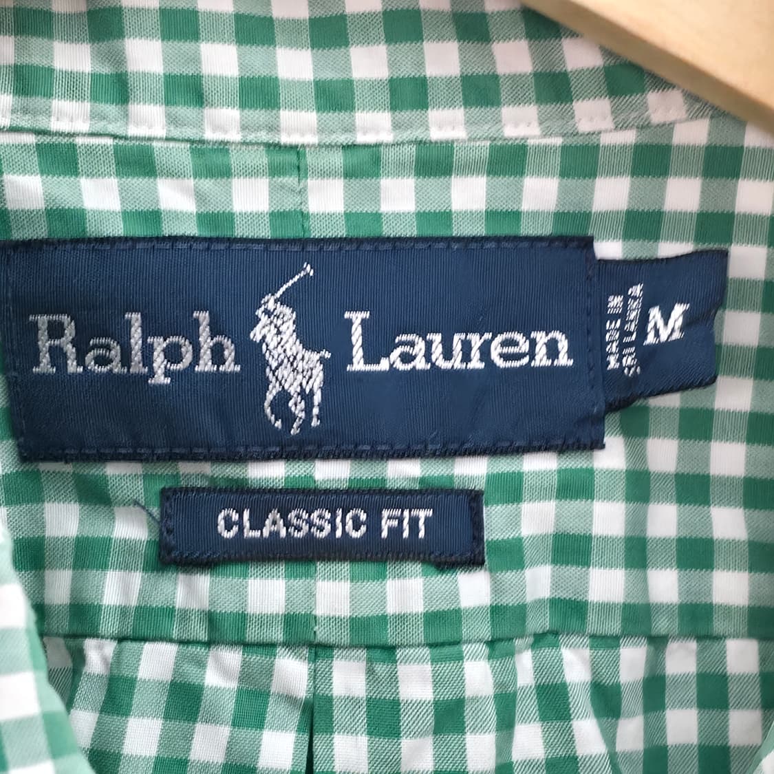 [M] 폴로 랄프로렌 그린 체크 반팔 셔츠 상품이미지5