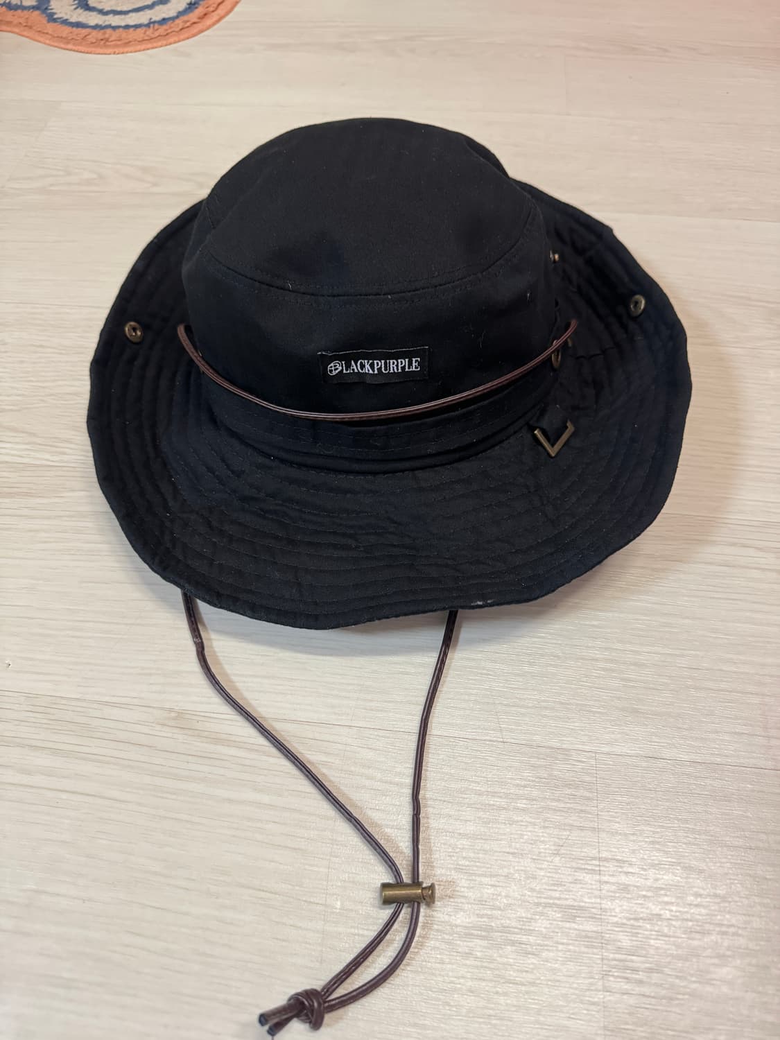 블랙퍼플 카우 트레일러 웨스턴 모자 블랙 상품이미지8