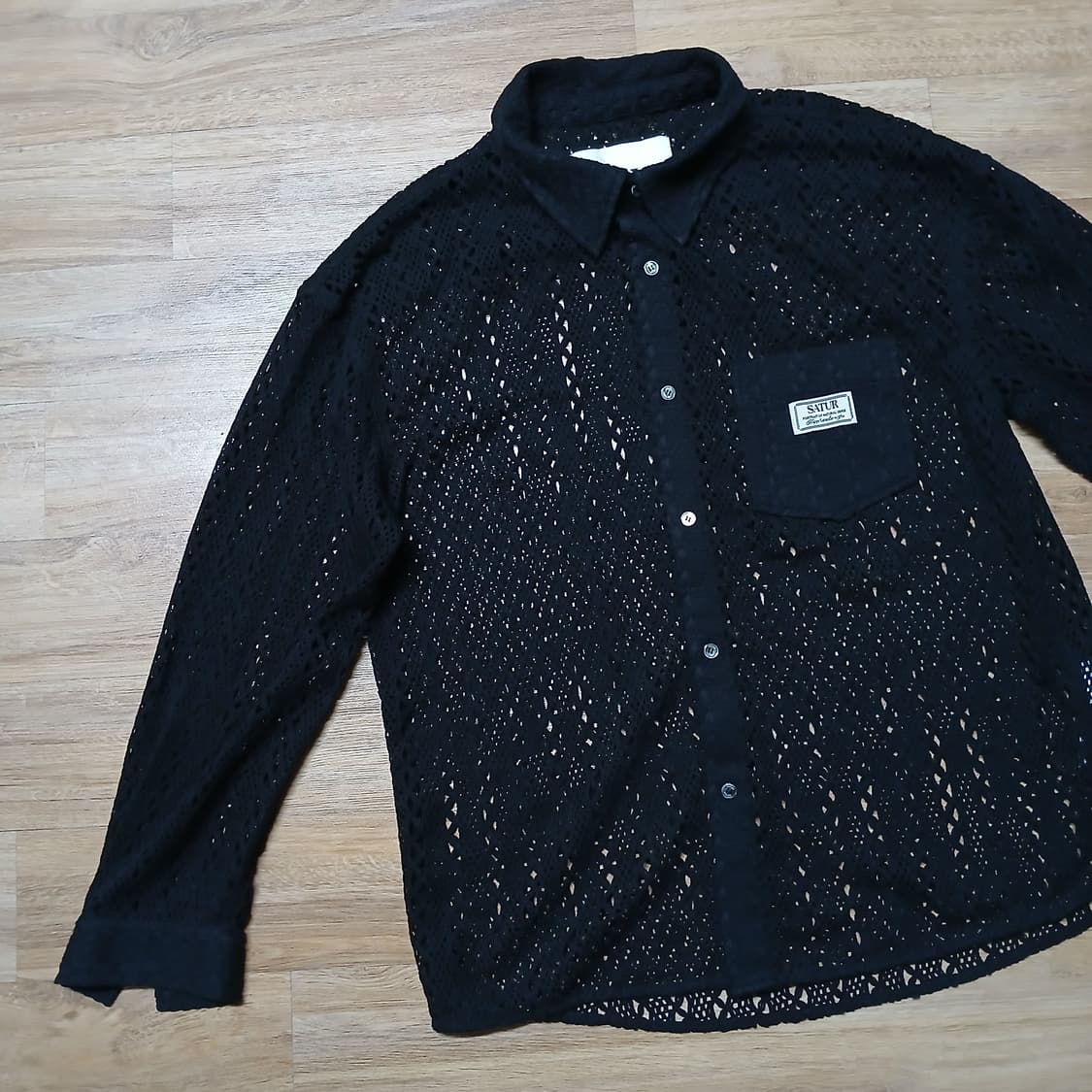 SATUT 세터 망사 그물 시스루 셔츠 니트 상품이미지3