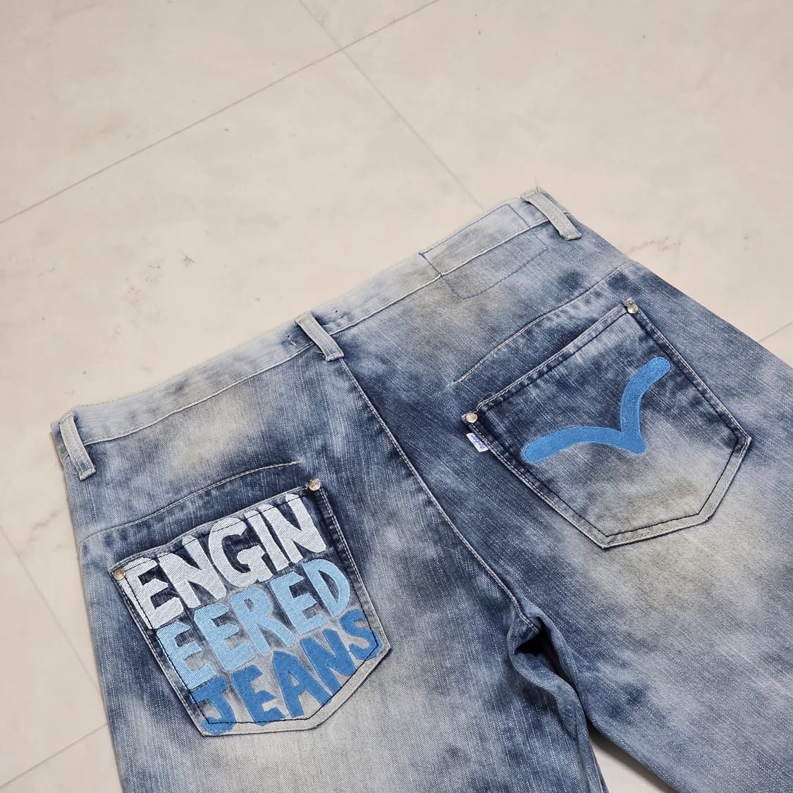 34) 리바이스 에비수 엔지니어드 스톤워싱 데님 쇼츠 상품이미지2