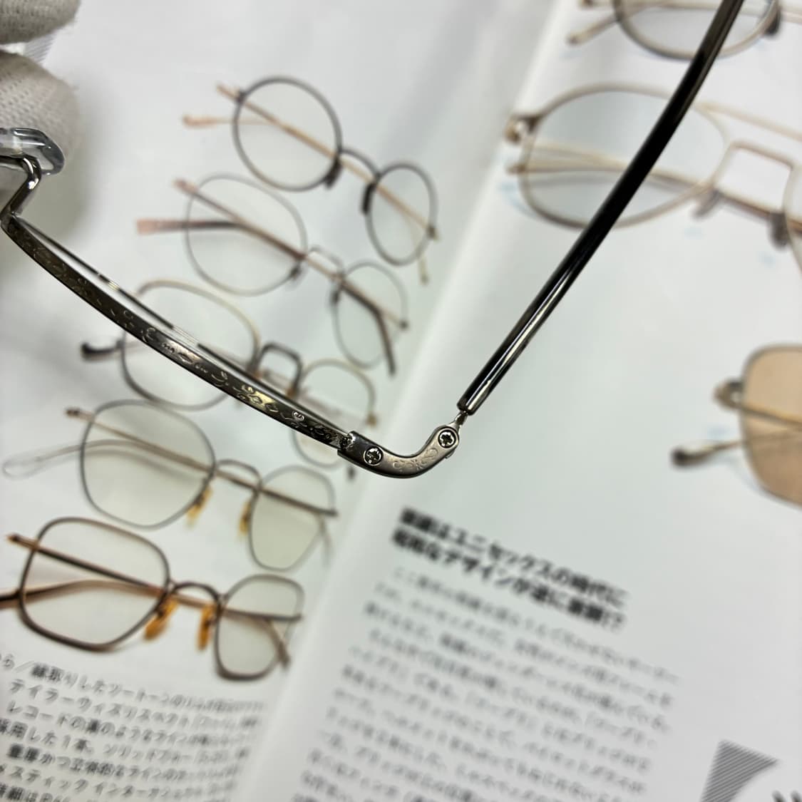 일본 사바에 후쿠이 제작 새들브릿지 실버 티타늄 안경 상품이미지4