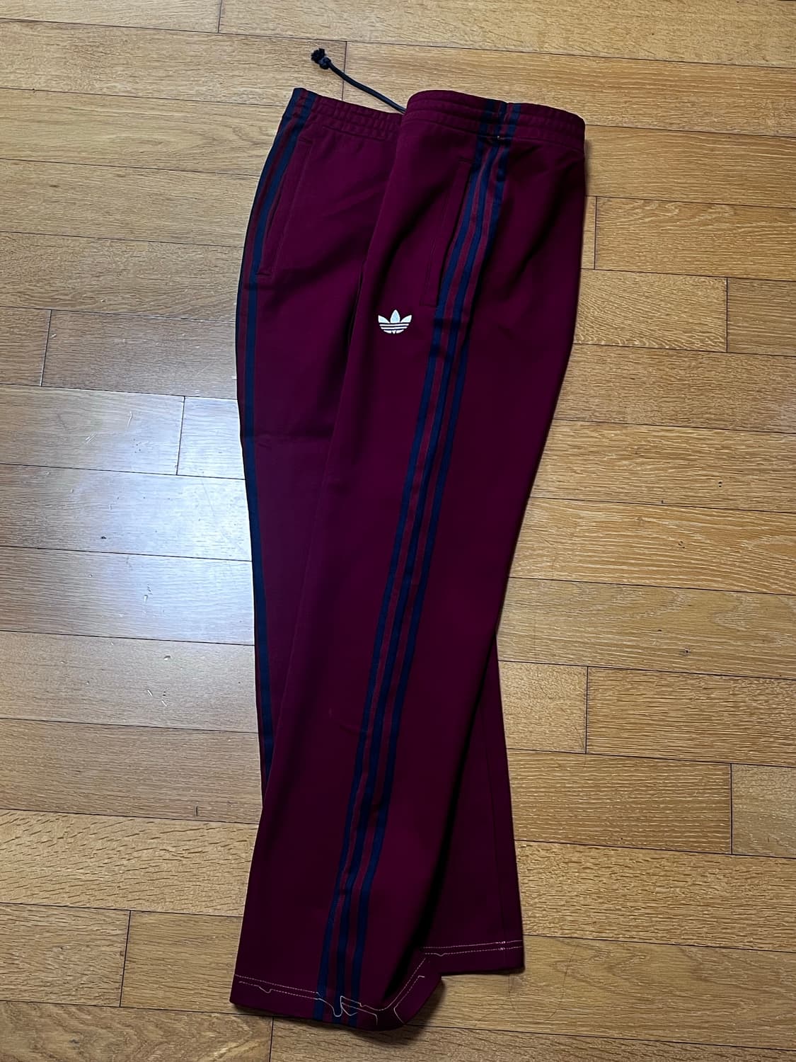 희귀템 아디다스 핀턱 트레이닝 팬츠 와인색 105 상품이미지1