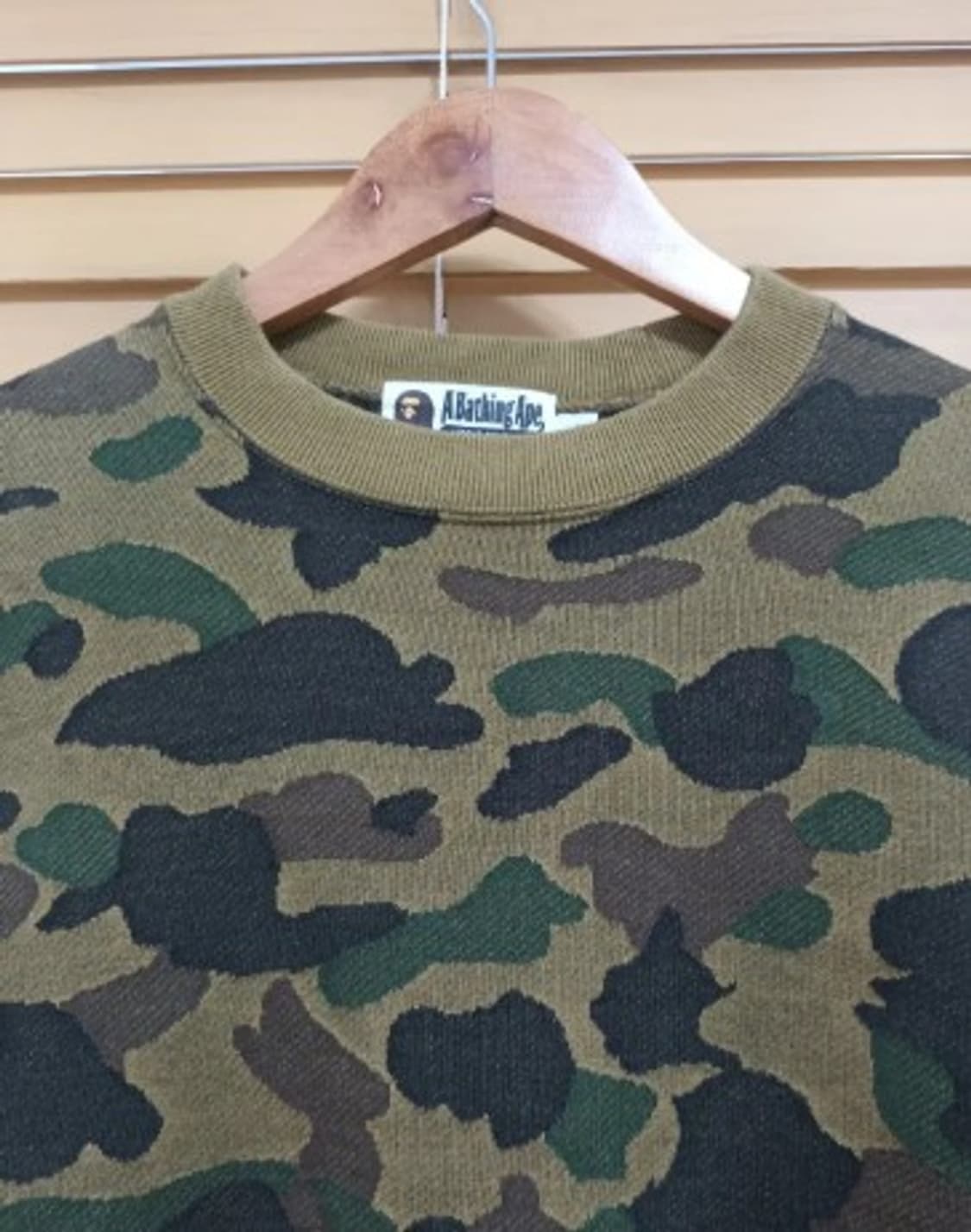 ABATHING APE 베이프 여성 밀리터리 기모맨투맨티셔츠 S사이즈 상품이미지1