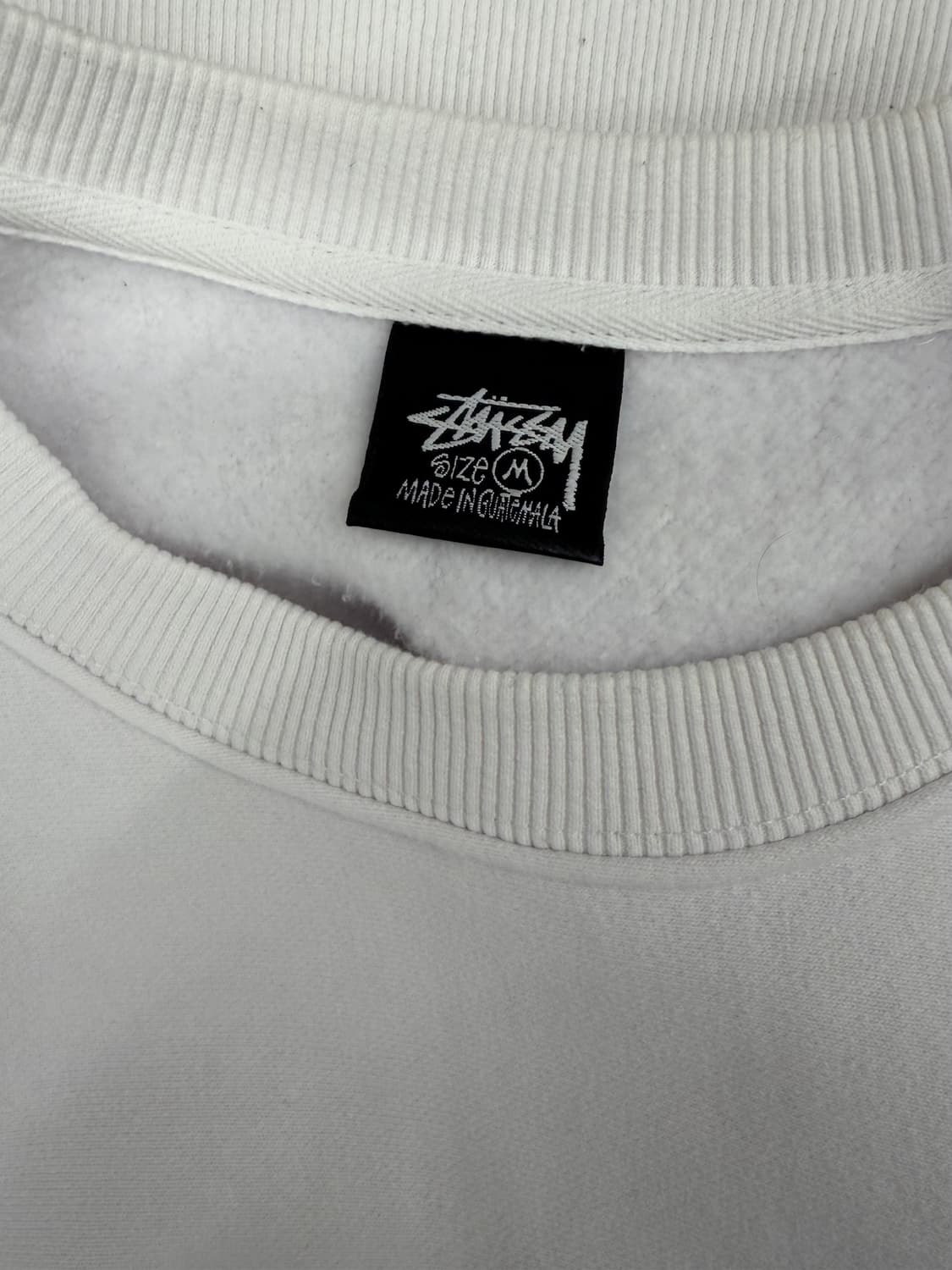 [M] 스투시 화이트 기모 맨투맨 상품이미지3