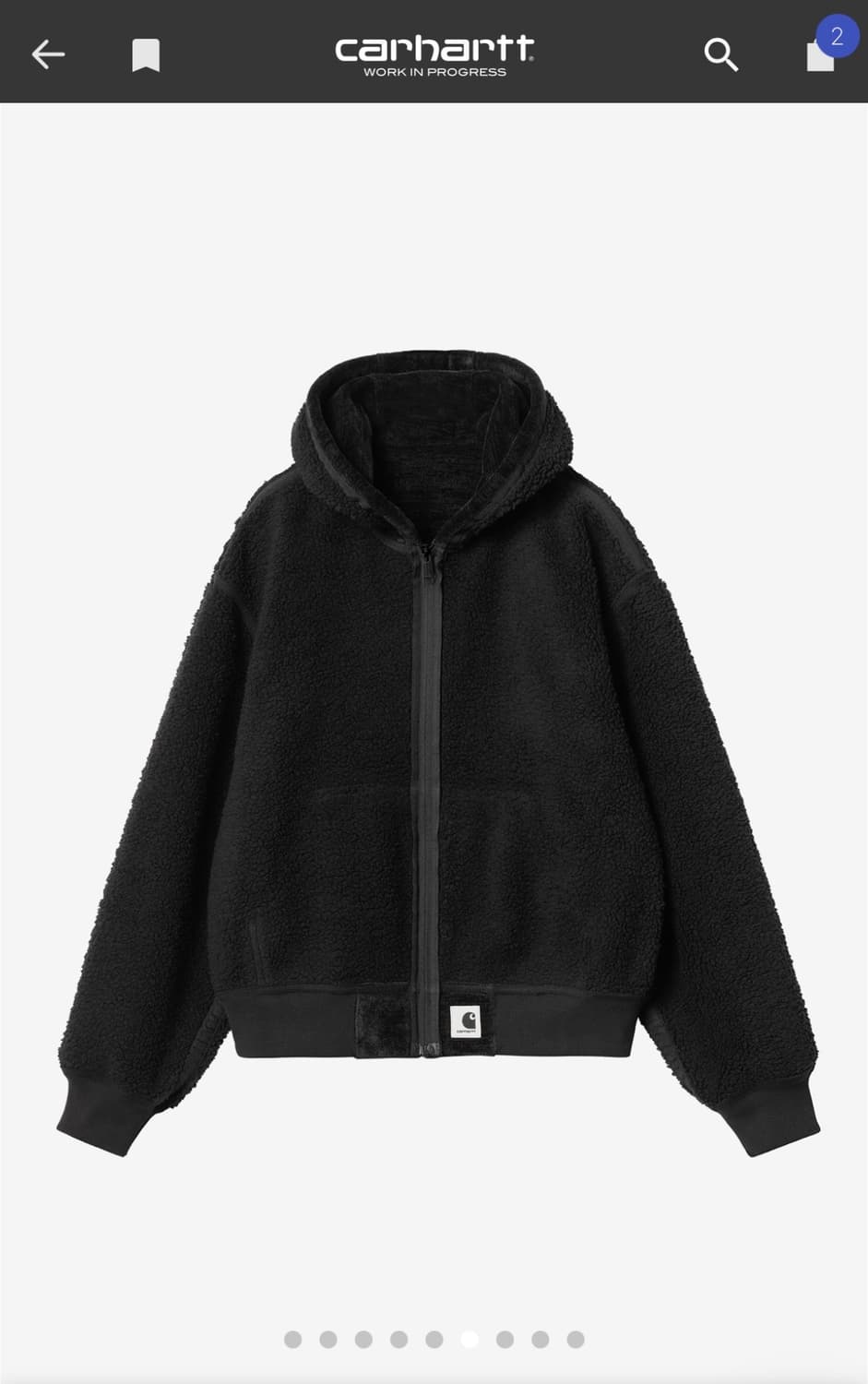 칼하트 WIP W OG ACTIVE SWEAT JACKET 블랙 (L) 상품이미지2