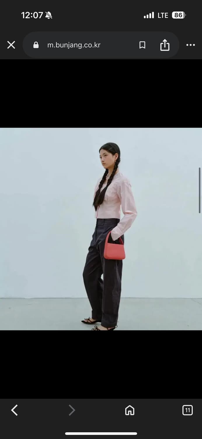 ethos curve trousers 에토스 커브 팬츠 (네이비) 상품이미지2