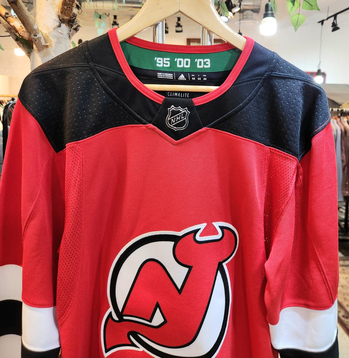 뉴저지 데블스 NHL 파이트 스트랩 하키 져지 상품이미지2