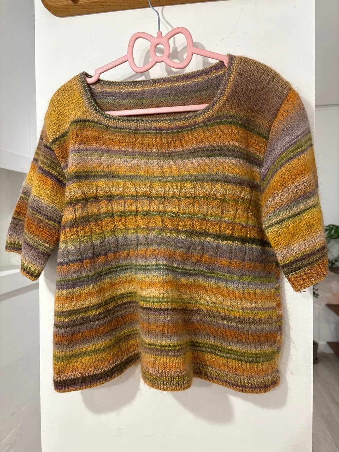 VTG 줄무늬 반팔 니트 상품이미지4