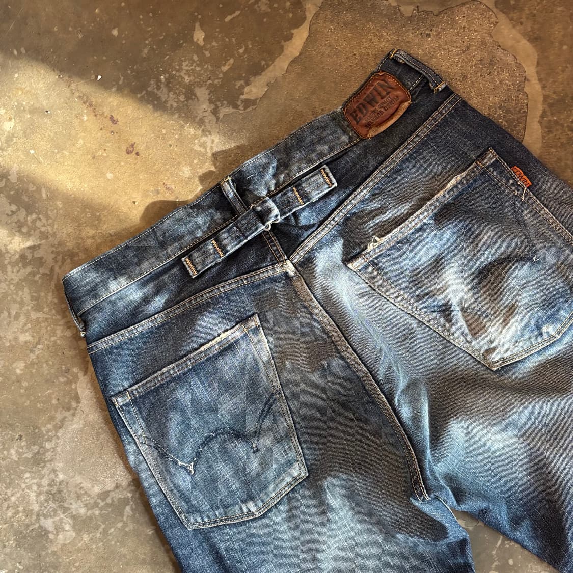 일본 에드윈 505z 신치백 셀비지 데님 팬츠 상품이미지9