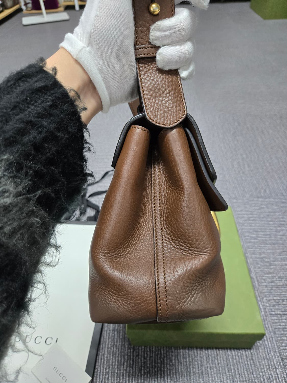 [특가][정품] 구찌 GG마몬트 브라운 숄더백 상품이미지3