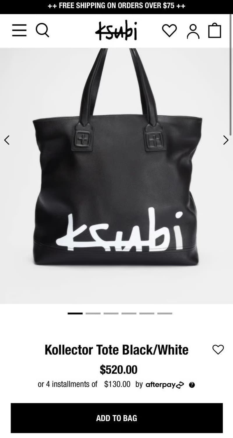 Ksubi 콜렉터 레더 토트 크로스백 상품이미지3