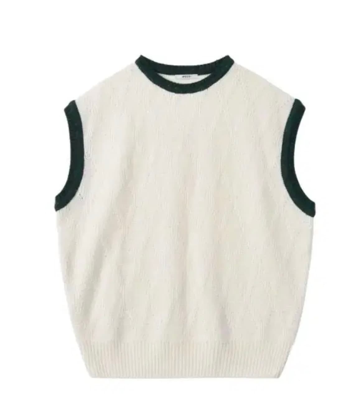 Etce ARGYLE CASHMERE KNIT VEST (IVORY) 상품이미지1