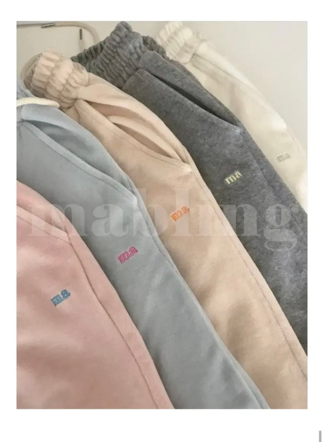 mabling 마블링 벨루아 팬츠 블랙 롱기장 상품이미지1