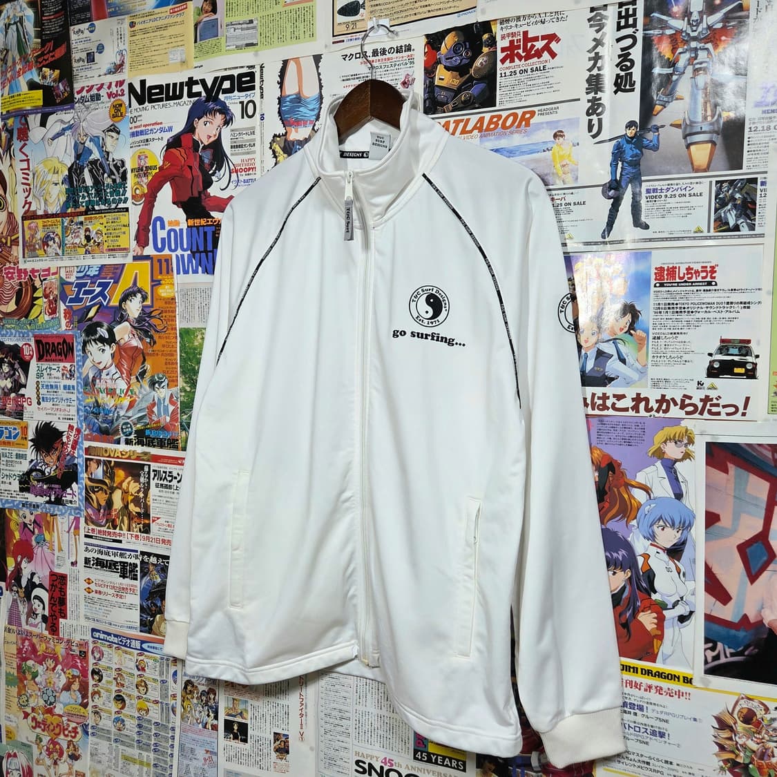 JPN 티엔씨 서프 화이트 음양로고 라인 트랙져지 상품이미지3