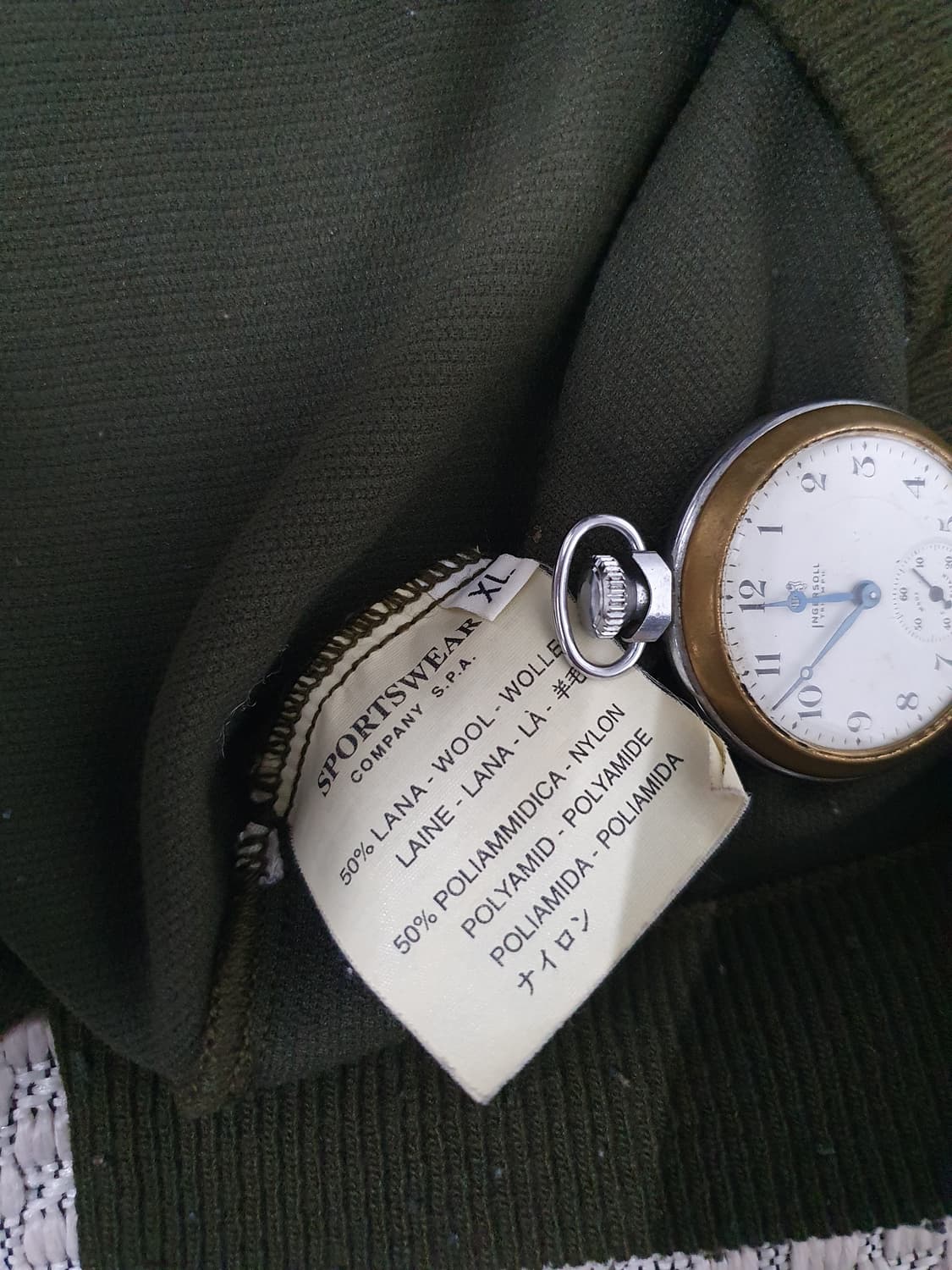 99AW 스톤 아일랜드 그린 엣지 울 블렌드 롤넥 니트  상품이미지10