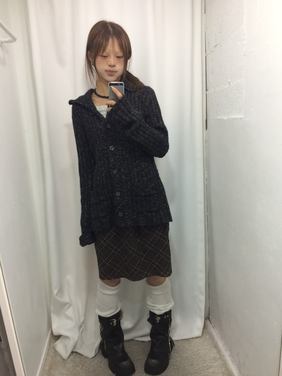 🐻포근 브라운 가디건 코디 🐻 상품이미지2