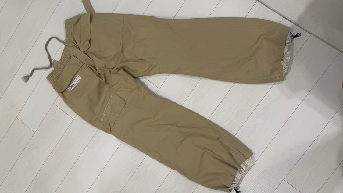 WAP WORKS 와이드 세이프티 카고 팬츠 베이지 상품이미지6