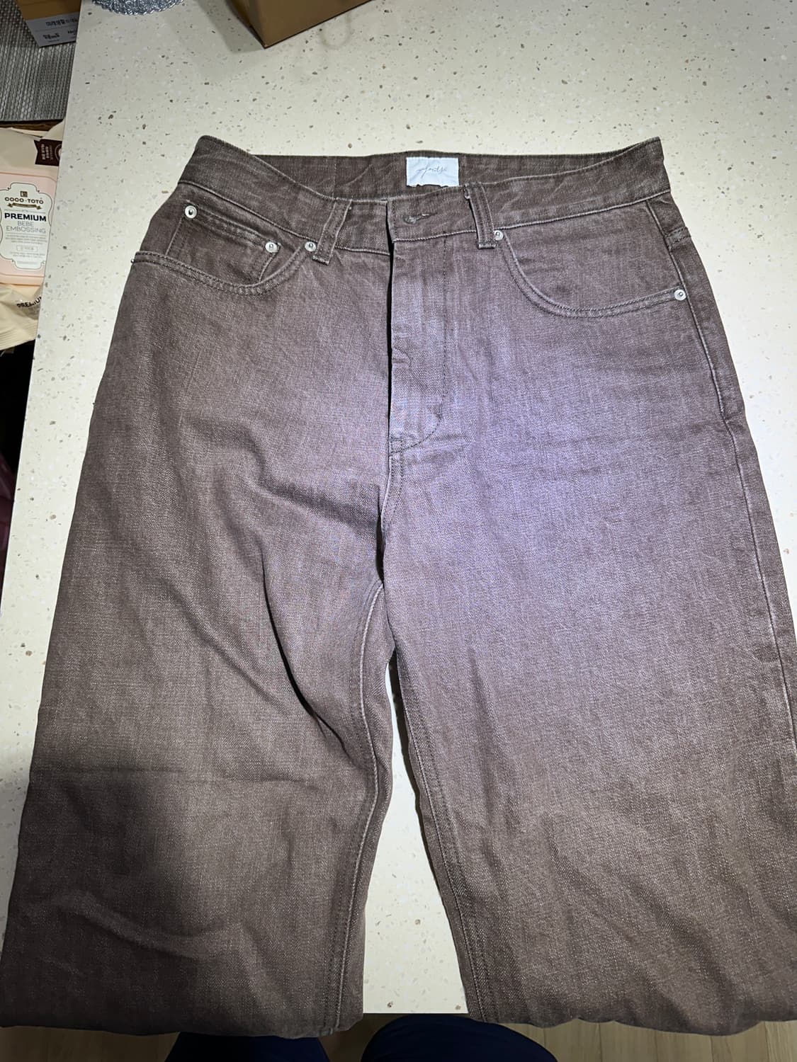 [M] 유스 스트레이트 데님 팬츠 브라운 24fw 상품이미지2