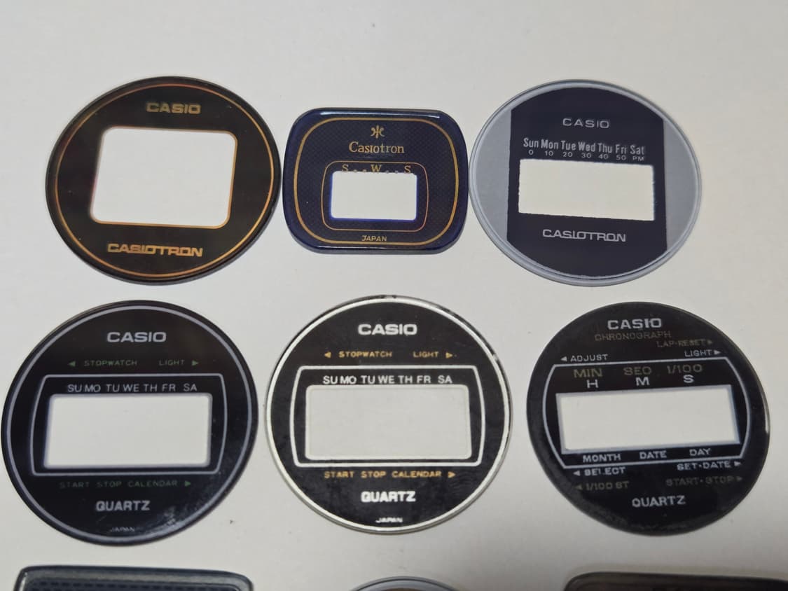 빈티지 카시오,세이코,시티즌 디지탈시계 오리지날 다이얼유리 상품이미지2