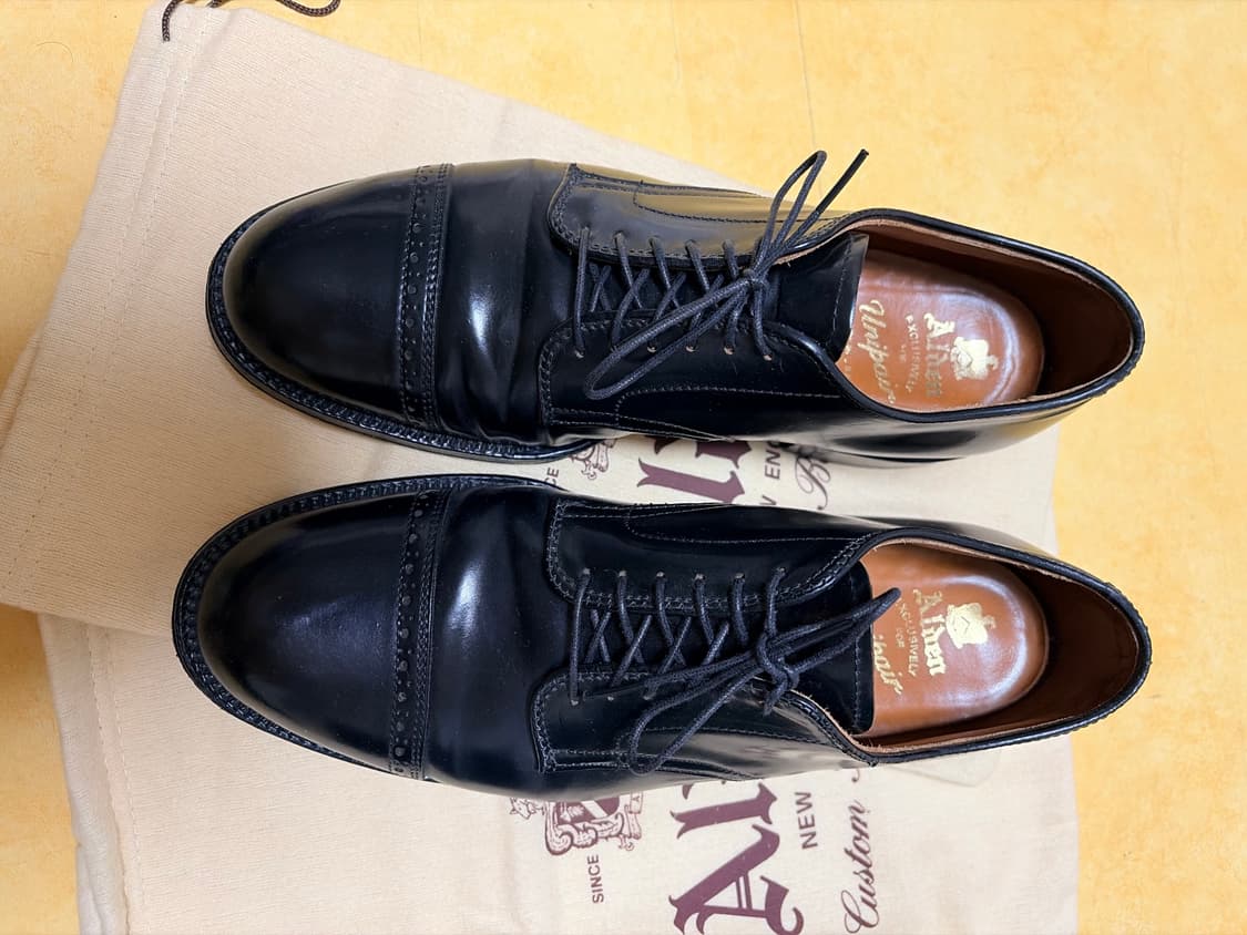 알든 6190 블랙 코도반 더비 판매 7.5E US 상품이미지6