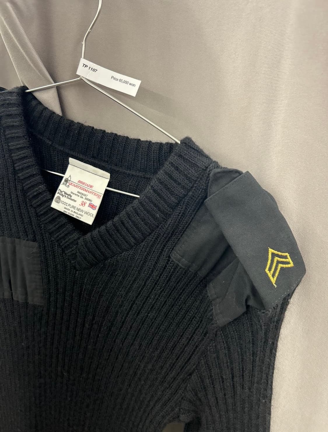 잉글랜드 디테쳐블 울 스웨터 상품이미지5