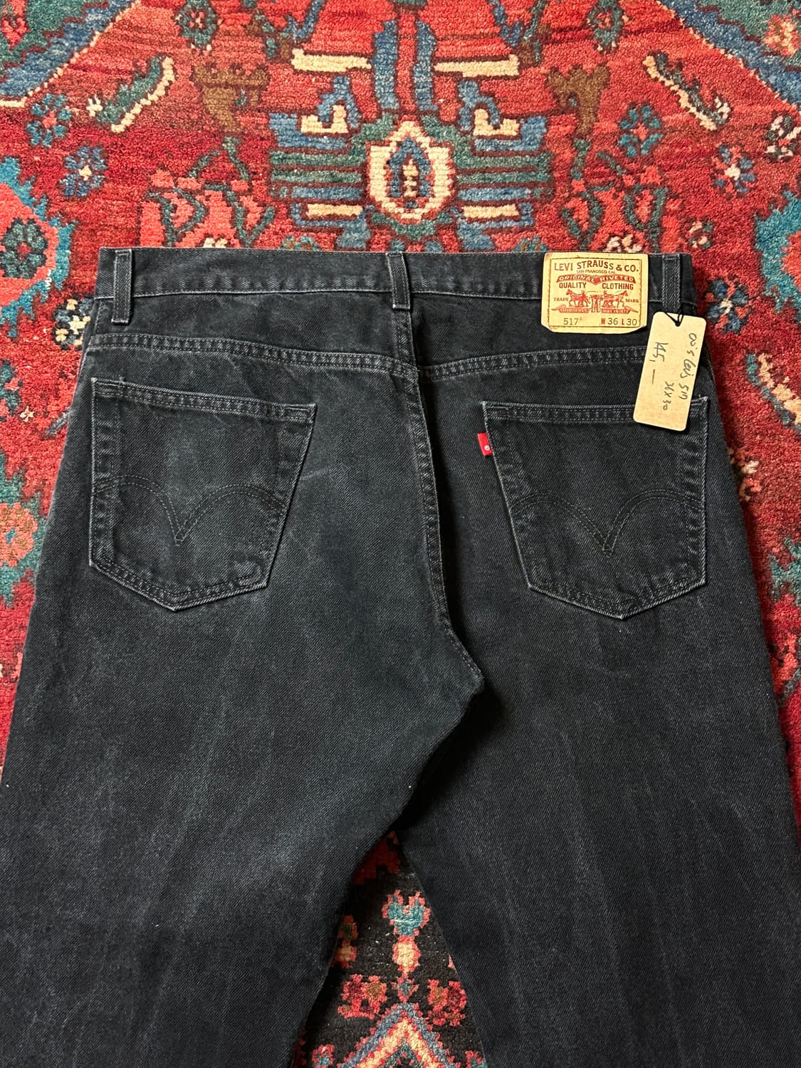 00's 리바이스 517 블랙 부츠컷 플레어진 상품이미지6