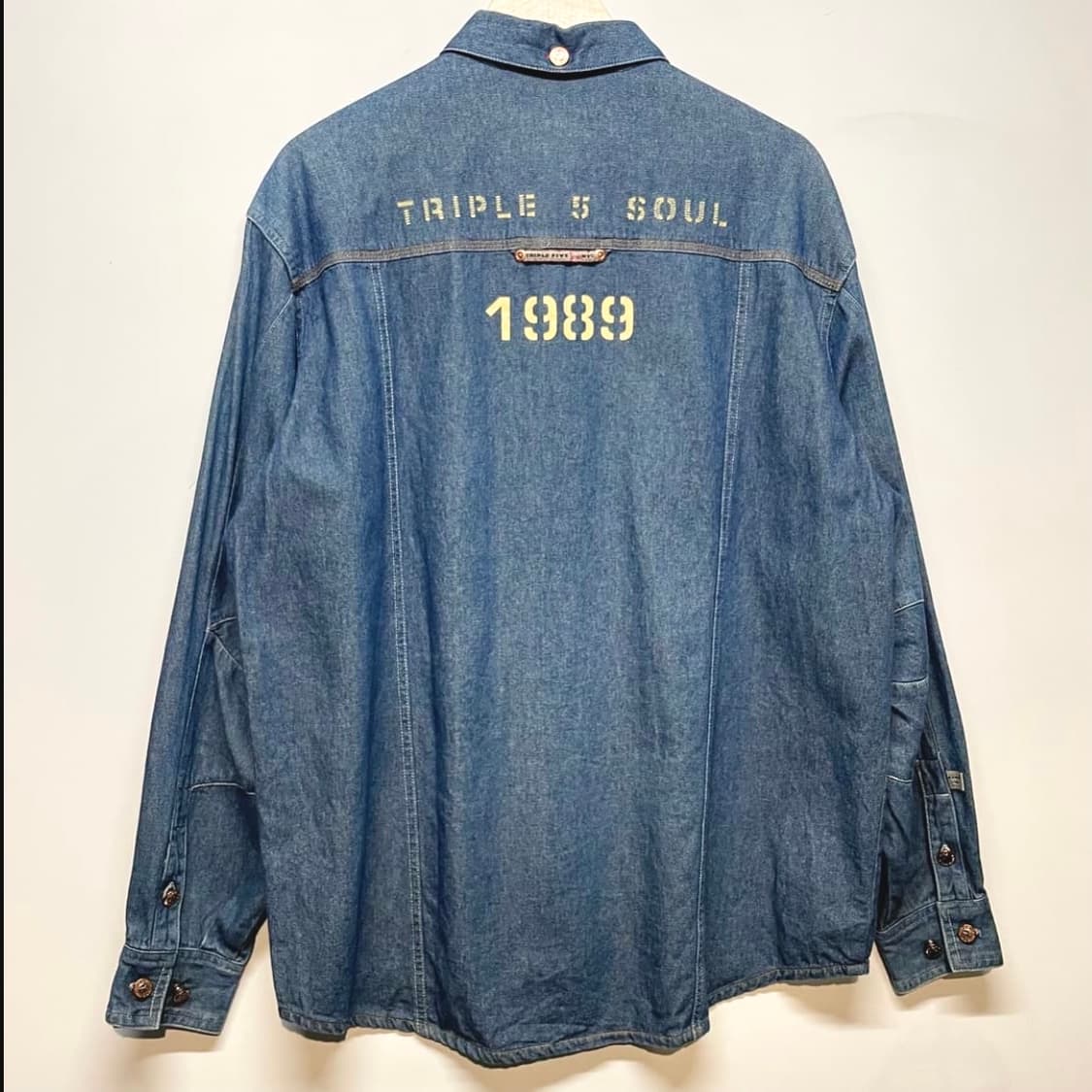 1990s 555SOUL USA 데님 셔츠 상품이미지6