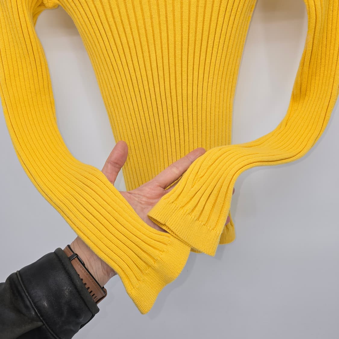 로렌 랄프로렌 골지 니트 옐로우 상품이미지6