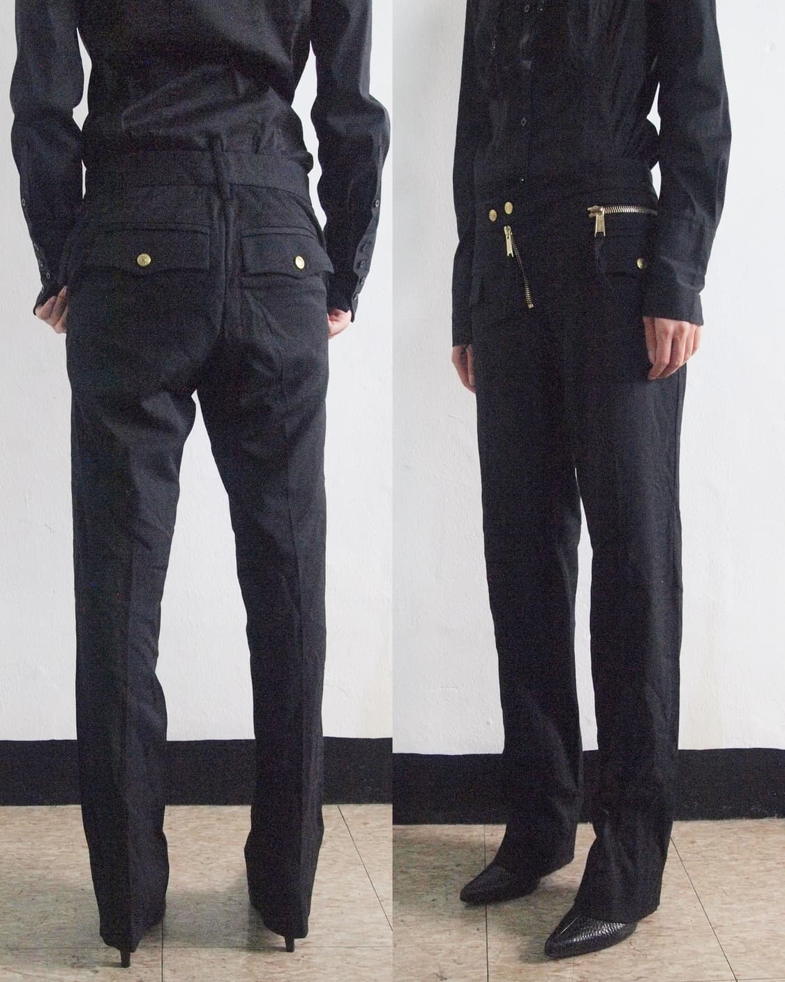 디스퀘어드2 프런트지퍼 금장 트라우져 상품이미지2