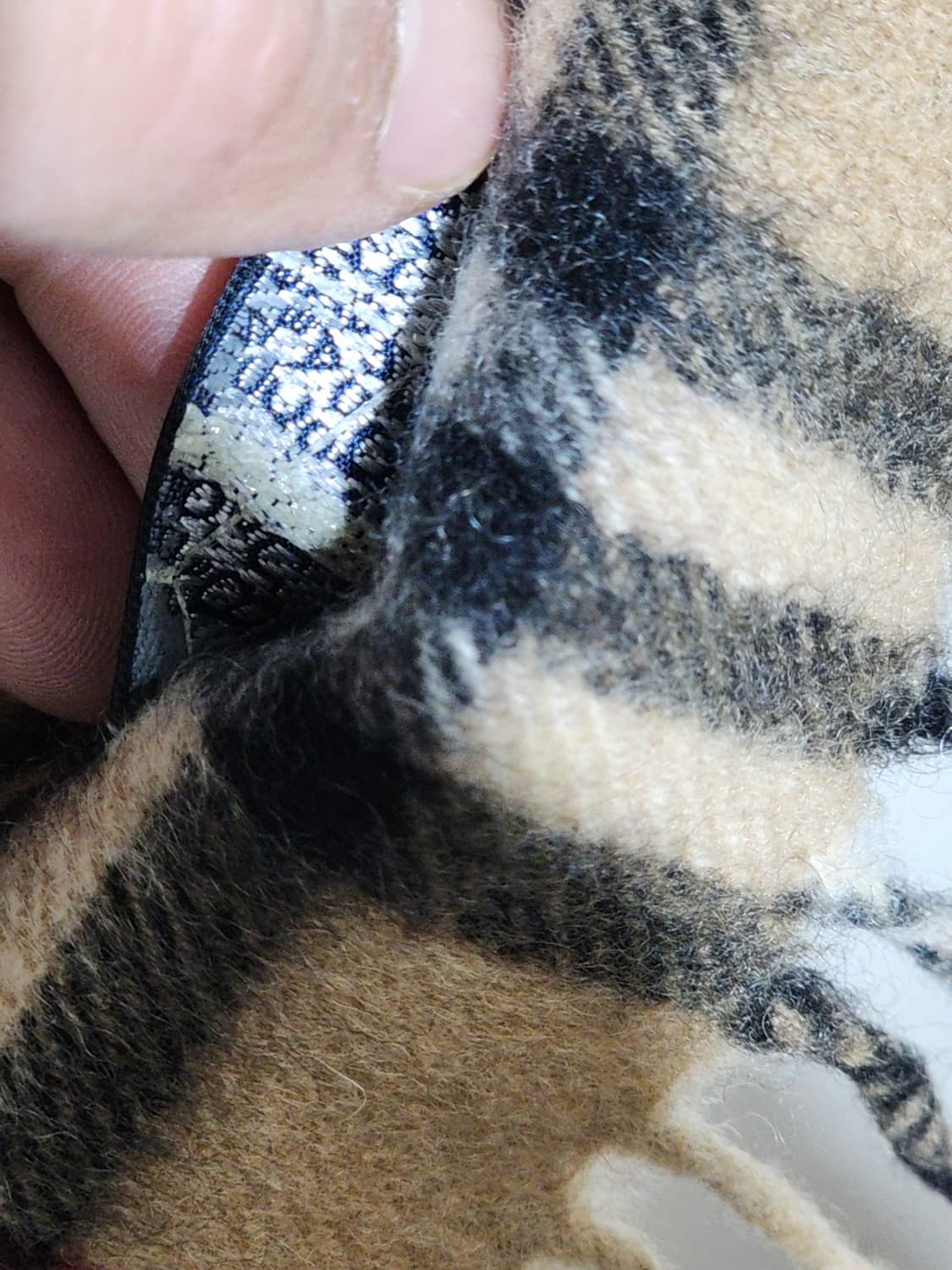 (정품) 버버리 캐시미어 머플러 노바체크 목도리 베이지 영국판  상품이미지5