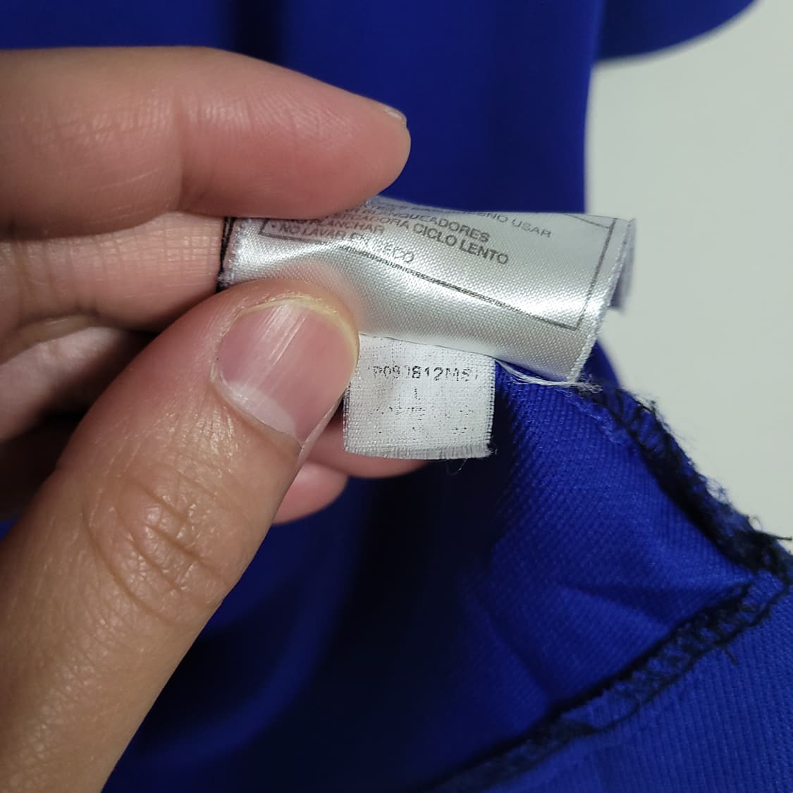 (L) NIKE 나이키 드라이핏 골프 블루 기능성 반팔 폴로 카라티 상품이미지3