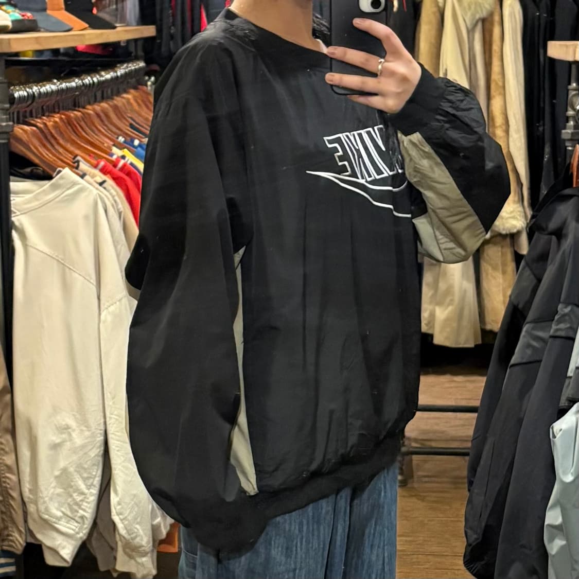 [HI] Nike 나이키 빅로고 웜업 블랙 상품이미지4