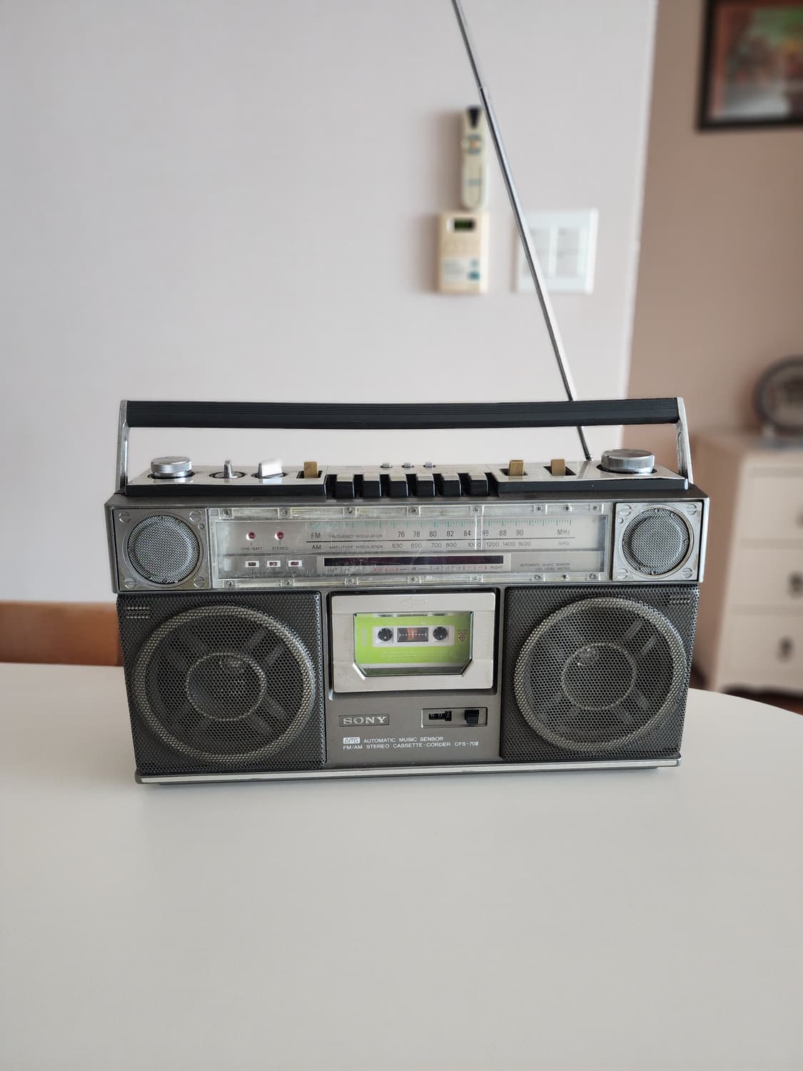 소니 빈티지 스테레오 카세트 라디오 CFS-70 상품이미지1