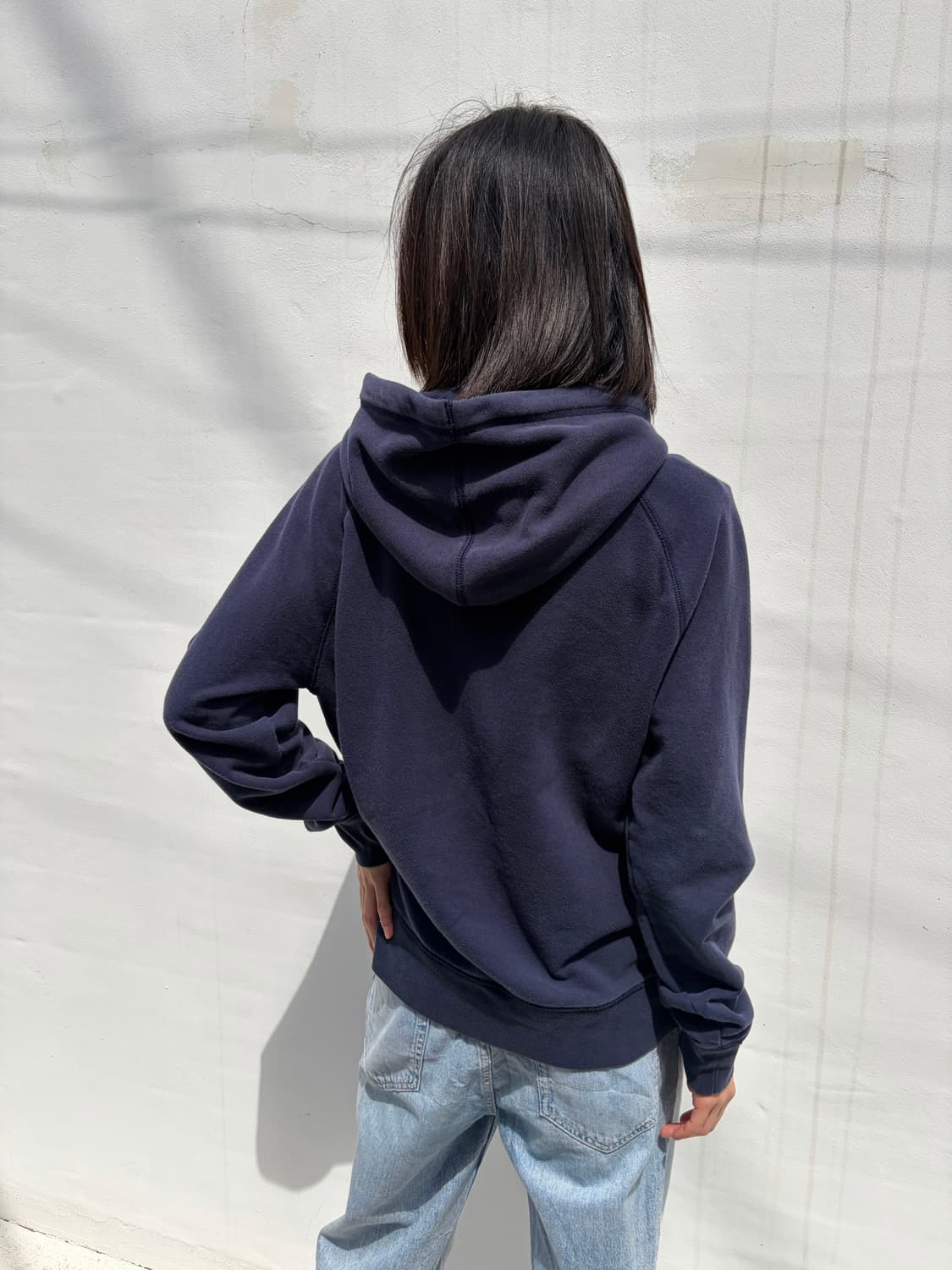 Gap 네이비 로고 후드티 S 상품이미지4