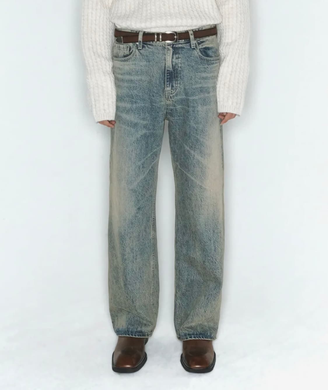 세미와이드 중청 데님 청바지 32 상품이미지1