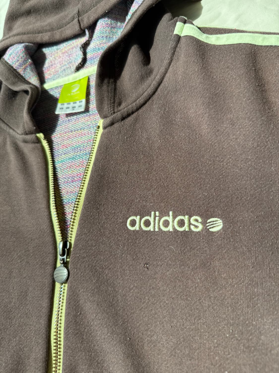 브라운 아디다스 집업 상품이미지2