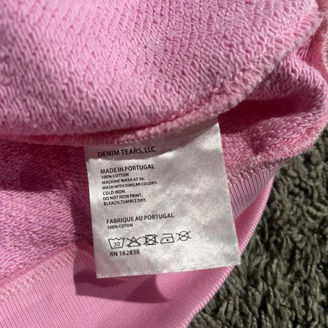 데님 티어스 더 코튼 리쓰 후드티 핑크 상품이미지4