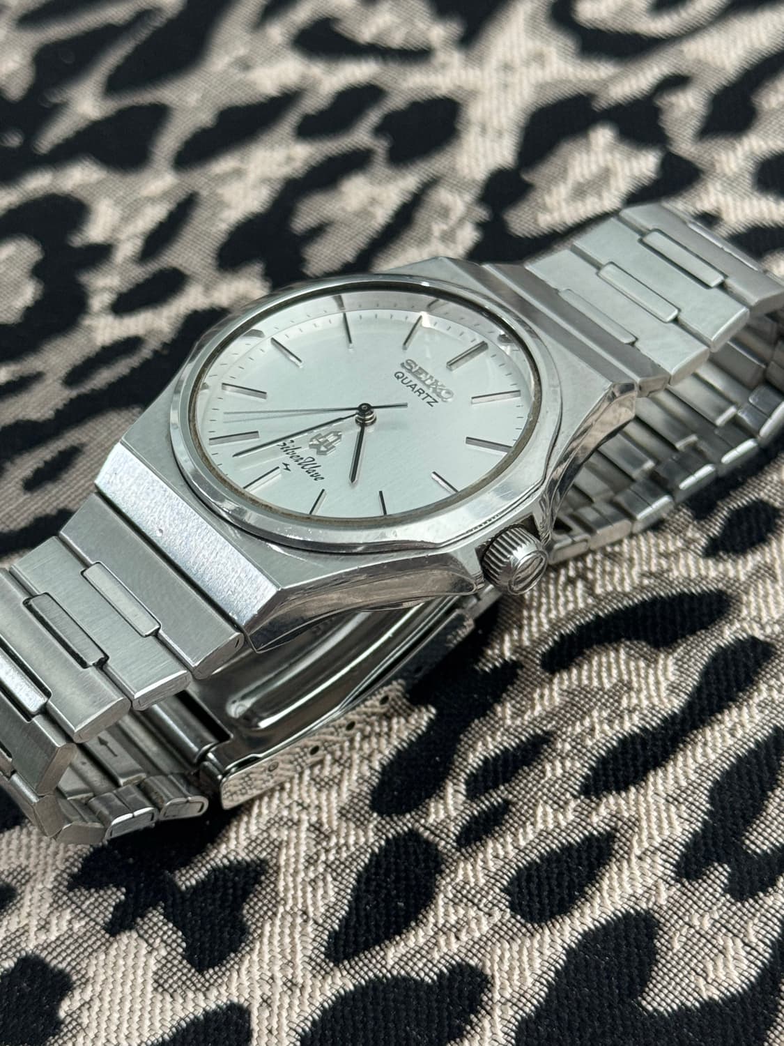80s 빈티지 세이코 실버웨이브 쿼츠 상품이미지3