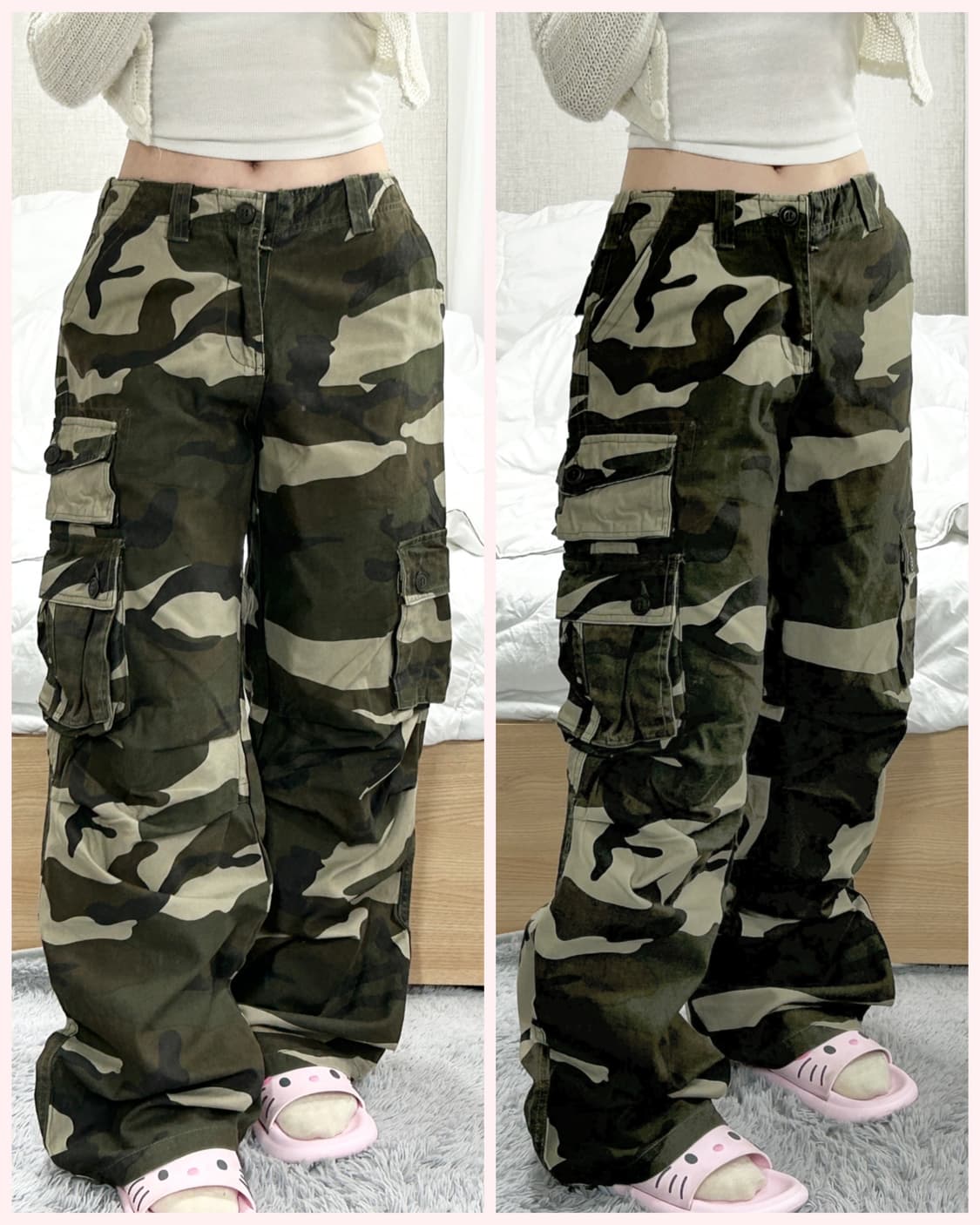 빈티지 카모플라쥬 카고팬츠 상품이미지1