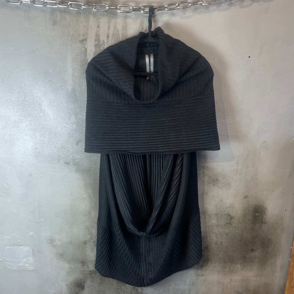 19ss 릭오웬스 드레이프 슬리브리스 탑 상품이미지1