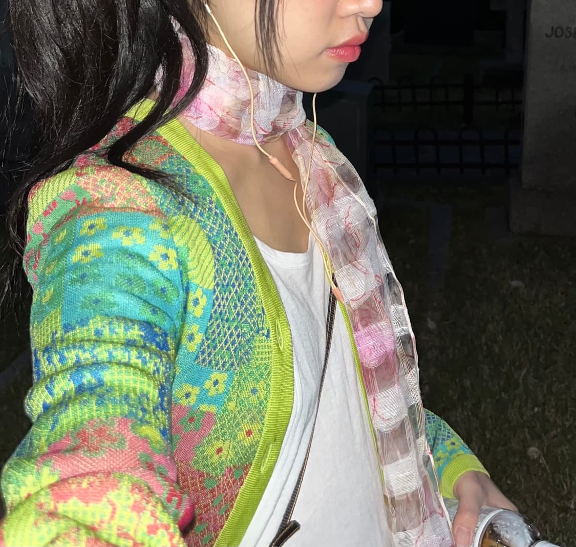 lovecannedfruit vintage cardigan + scarf 상품이미지4