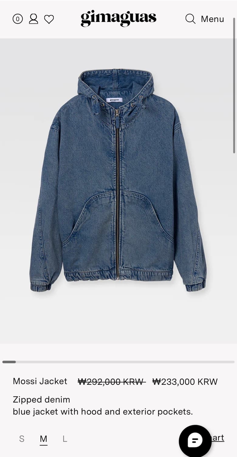 gimaguas 데님 후드 자켓(공용) 상품이미지4