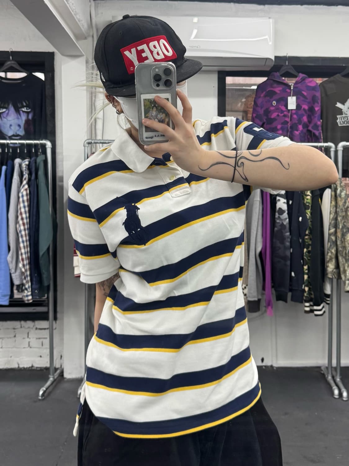 폴로 랄프로렌 스트라이프 빅포니 티셔츠 상품이미지1