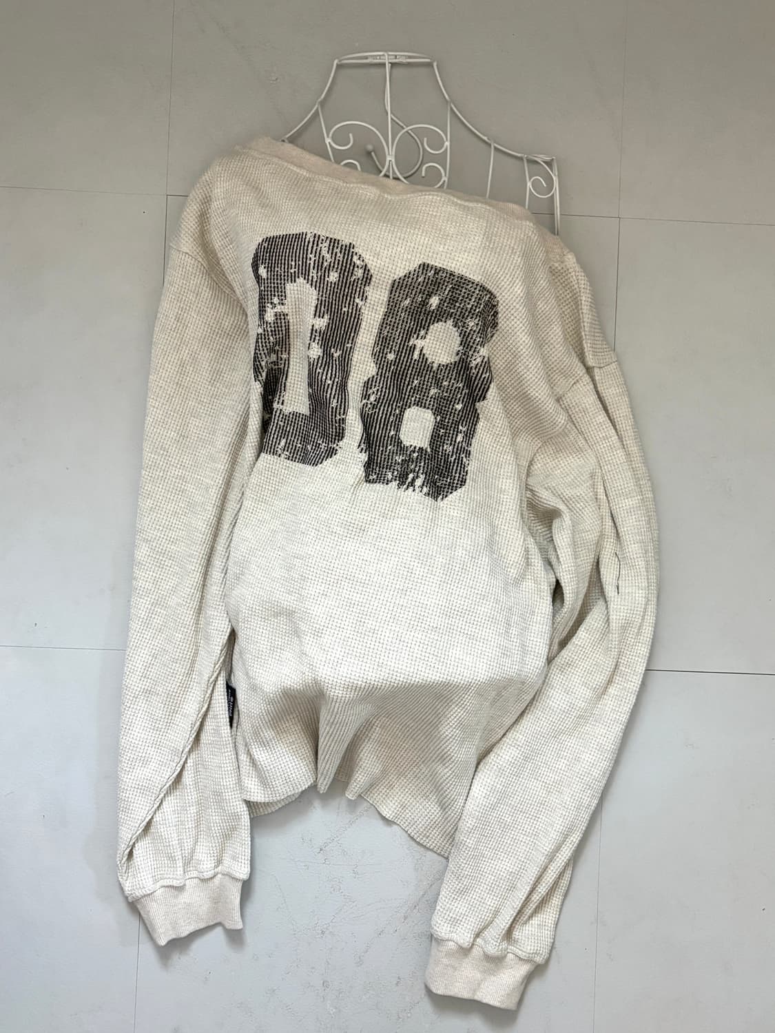 • Mysterious Hotel Waffle Off-Shoulder S 상품이미지2