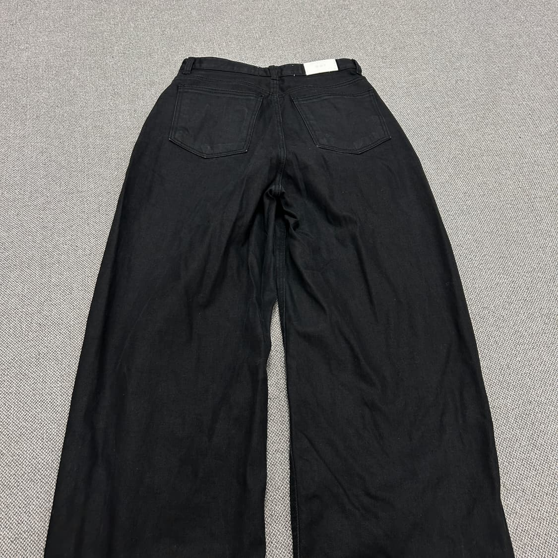 OOTJ 블랙 와이드 데님팬츠(M) 상품이미지4